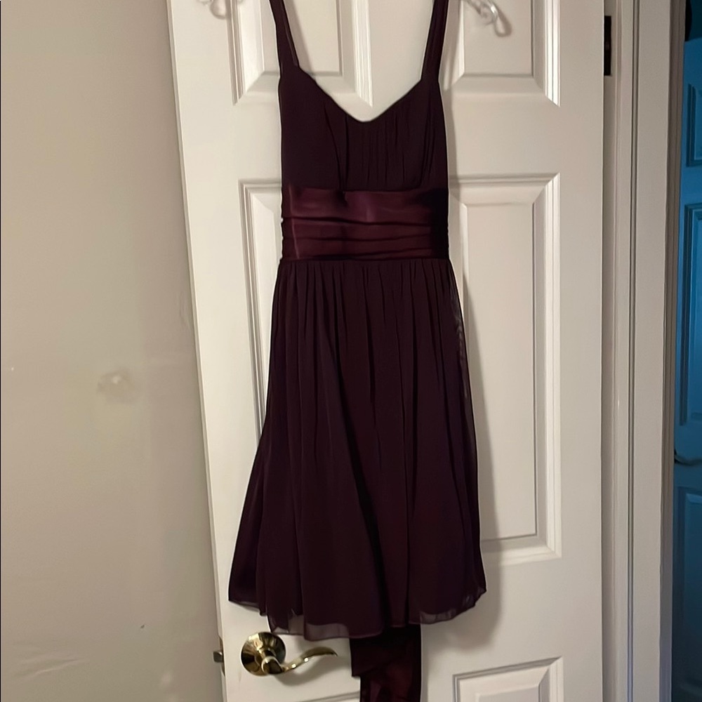 Elegant Purple Sleeveless Dress